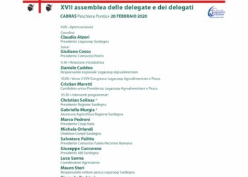 Venerdì 28 febbraio si terrà a Cabras, la XVII assemblea regionale di Legacoop Agroalimentare
