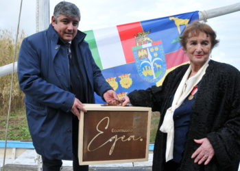 L’esule istriana Egea Haffner ha posato la prima pietra del museo etnografico di Fertilia