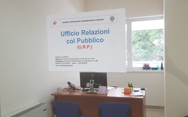 Emergenza Coronavirus: l’Urp dell’Aou di Sassari è stato chiuso al pubblico