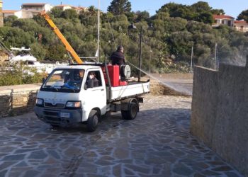Stintino: disinfezione di strade e luoghi pubblici
