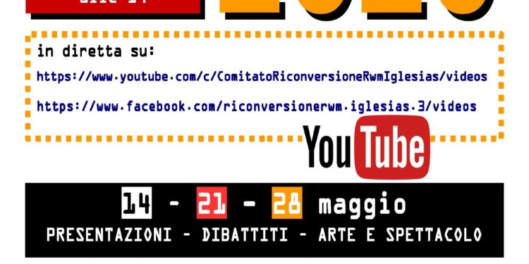 Secondo appuntamento con il “Maggio di Pace”, sul web, giovedì 21 maggio, alle 18.00 alle 19.00
