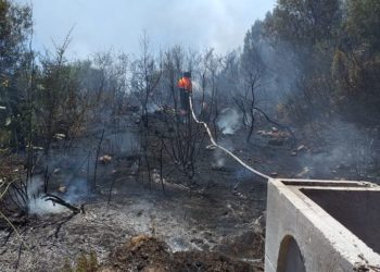 Porto Cervo: domato un incendio in località San Giorgio-Monticanaglia