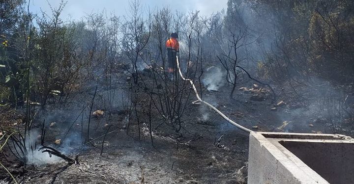 Porto Cervo: domato un incendio in località San Giorgio-Monticanaglia
