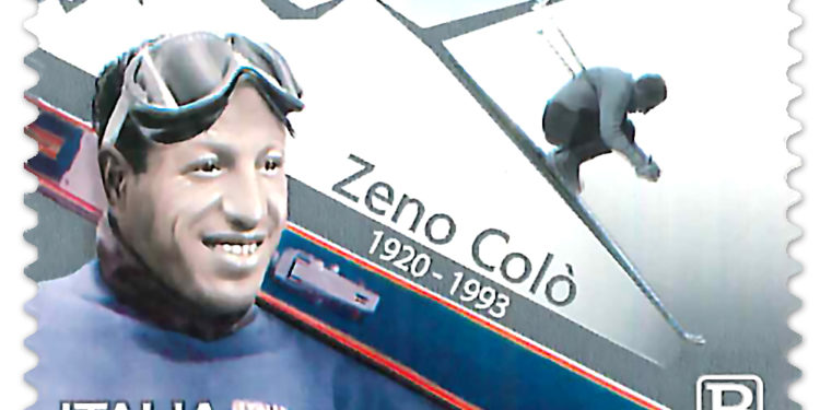 Il Mise oggi ha emesso un francobollo della serie “lo Sport” dedicato al grande Zeno Colò