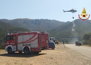 I vigili del fuoco di Cagliari stamane sono intervenuti per spegnere un incendio a Dolianova