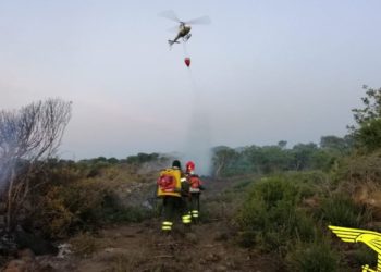 Incendio nelle campagne di Orune, sul posto il Corpo forestale