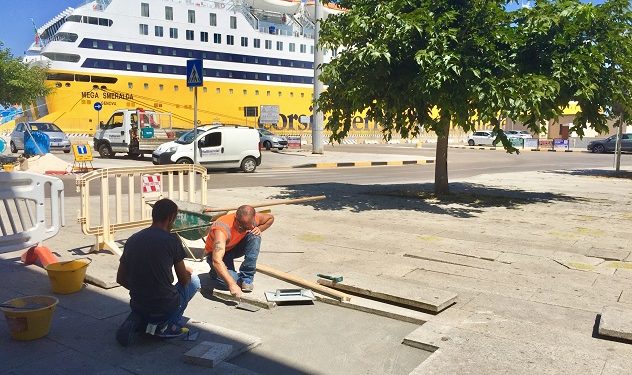 Porto Torres: al via i lavori di ripristino della pavimentazione di Piazza Colombo