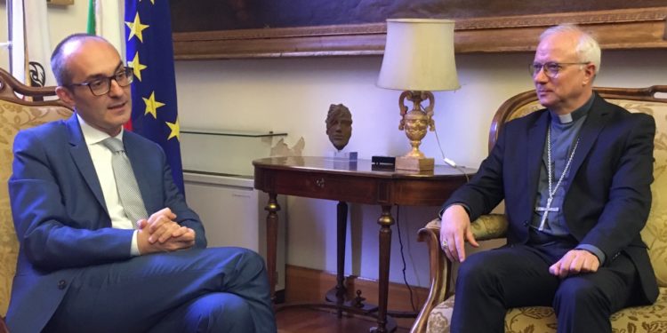 Cagliari: monsignor Giuseppe Baturi in visita a Palazzo Civico