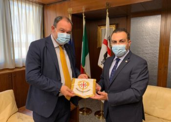 Il presidente del Consiglio regionale Michele Pais ha ricevuto stamane il nuovo dirigente della Digos di Cagliari Antonio Nicolli