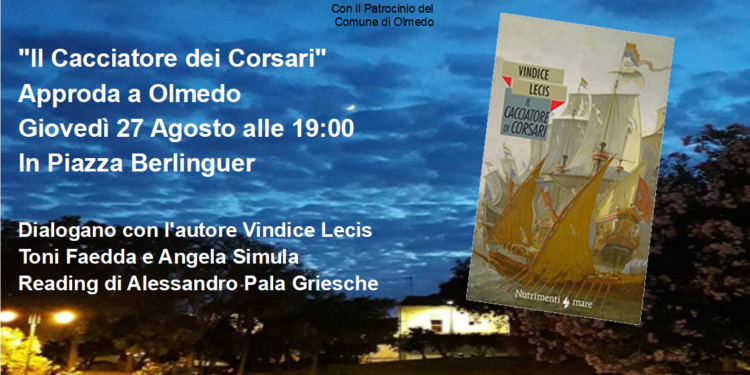 Olmedo: domani la presentazione del libro “Il Cacciatore dei Corsari” ed il concerto dei “Kill Bill Live @”
