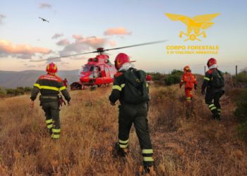 Incendio nelle campagne di Ussana e Genuri, sul posto mezzi e uomini della Forestale