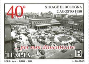 Oggi il Mise ha emesso un francobollo dedicato al 40° della Strage di Bologna