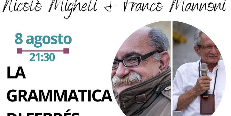 Nicolò Migheli sabato 9 agosto presenta a Santa Teresa di Gallura “La grammatica di Febrés”