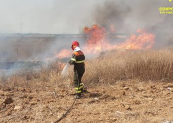 Gesico: incendio in località Monte San Mauro, sul posto il Corpo forestale