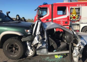 Incidente stradale stamane sulla SS 126 all’altezza di San Giovanni Suergiu