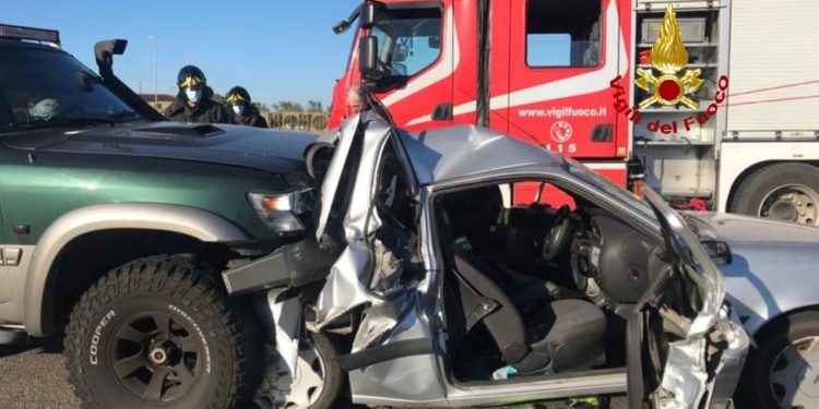 Incidente stradale stamane sulla SS 126 all’altezza di San Giovanni Suergiu
