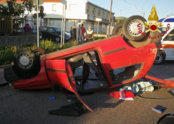 Macomer, incidente stradale nella zona industriale “Bonutrau”, due feriti