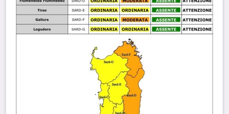 Il Centro funzionale decentrato della Protezione civile ha emesso un nuovo avviso di criticità idrogeologica e idraulica, di colore giallo