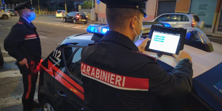 Iglesias: i carabinieri hanno sanzionato uno studente 24enne, trovato a viaggiare in auto dopo le 22.00 senza giustificato motivo