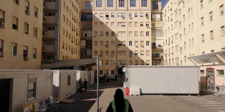 Tre tende a supporto del Pronto soccorso all’AOU di Sassari