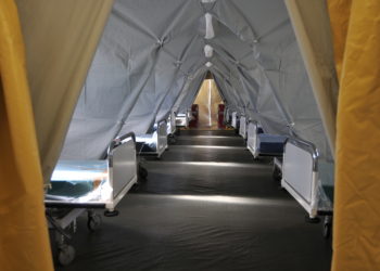 Si sono concluse, a Nuoro, le operazioni di allestimento dell’ospedale da campo