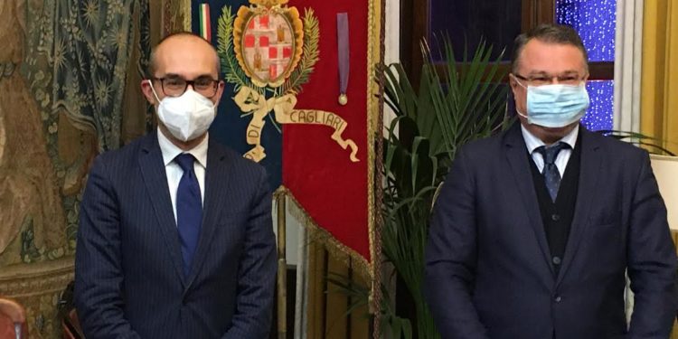 Cagliari: il sindaco Paolo Truzzu ha ricevuto l’ambasciatore della Bulgaria, Todor Stoyanov