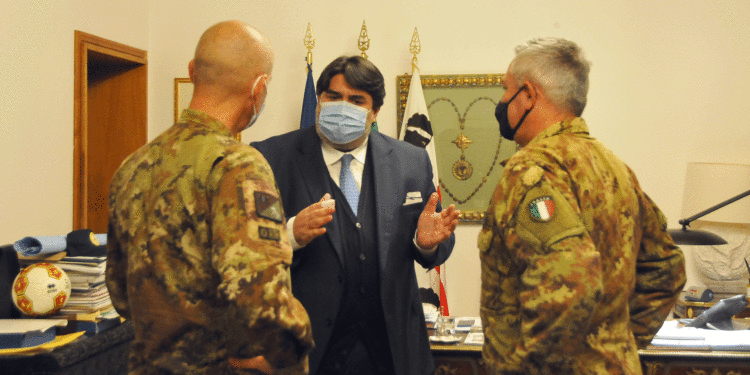 Il presidente della Regione Christian Solinas ha incontrato stamane i generali Giuseppenicola Tota e Francesco Olla