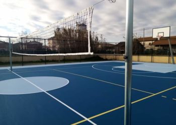 Arborea: ecco il nuovo campo polivalente realizzato nel piazzale delle scuole secondarie
