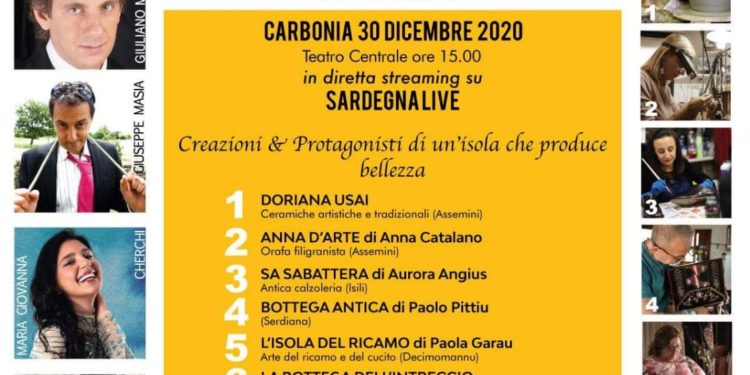 Il Sulcis Iglesiente Espone arte, artigianato, cultura e spettacoli, in diretta streaming dal Teatro Centrale di Carbonia