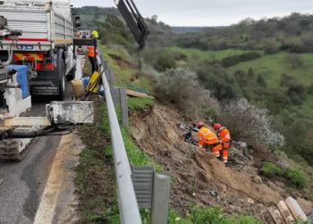 Sedilo: partono i lavori di consolidamento della scarpata sulla 131 Dcn