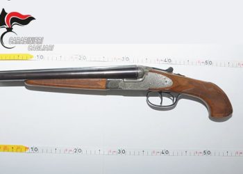 Le Squadre “Antirapina” e “Rilievi Tecnici” dei carabinieri di Cagliari, hanno rinvenuto un fucile a canne mozze, parzialmente interrato