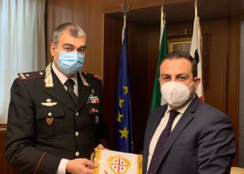 Il presidente del Consiglio regionale stamane ha ricevuto il comandante della Legione Carabinieri “Sardegna”