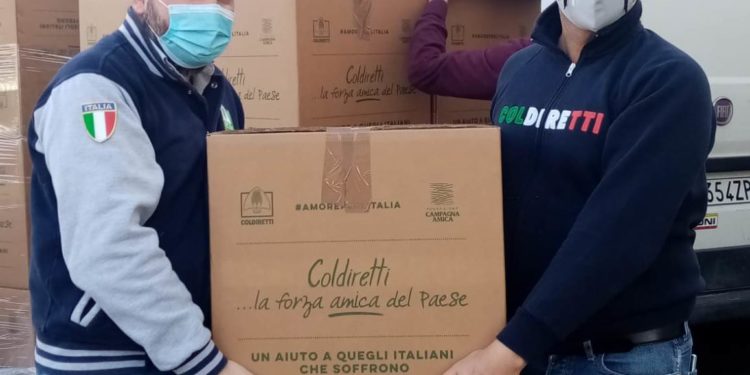 Coldiretti: 150 pacchi agroalimentari alle famiglie indigenti sarde