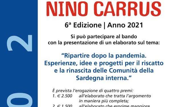 Al via la sesta edizione del “Premio Nino Carrus”