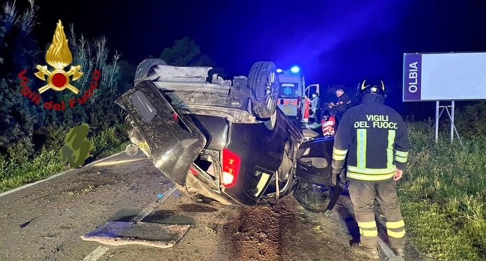 Olbia: incidente stradale in via Vittorio Veneto, una persona ricoverata in ospedale