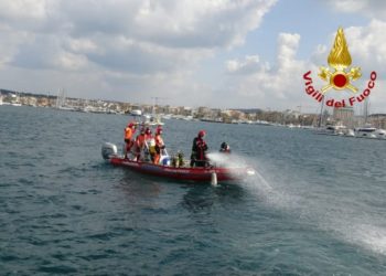 Alghero: esercitazione dei vigili del fuoco