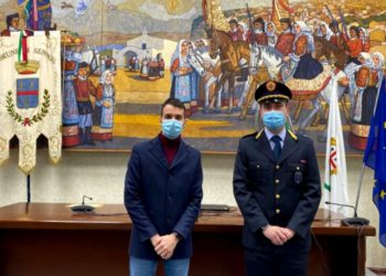 Si è insediato oggi il nuovo comandante della Polizia locale di Sennori, il maggiore Gabriele Oggiano