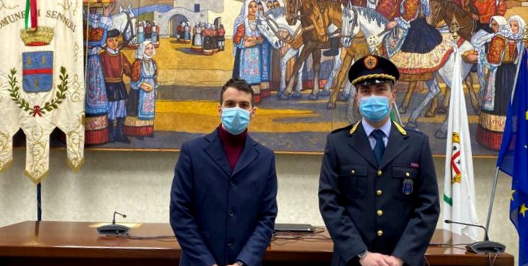 Si è insediato oggi il nuovo comandante della Polizia locale di Sennori, il maggiore Gabriele Oggiano