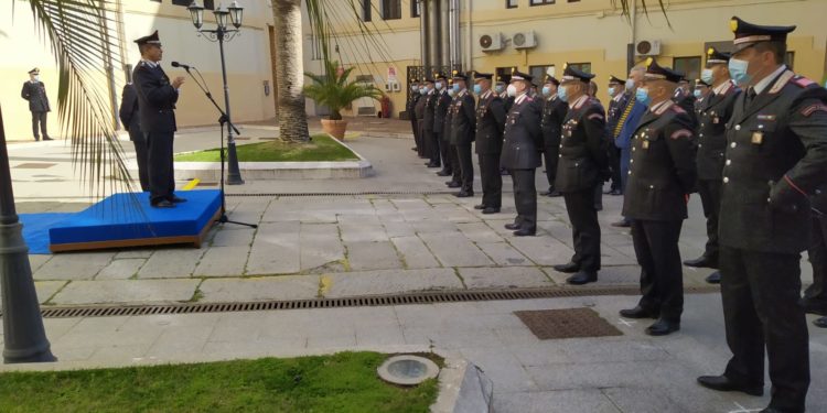 Il generale di Corpo d’Armata dei carabinieri Carmelo Burgio ha fatto oggi visita alla Legione Carabinieri Sardegna