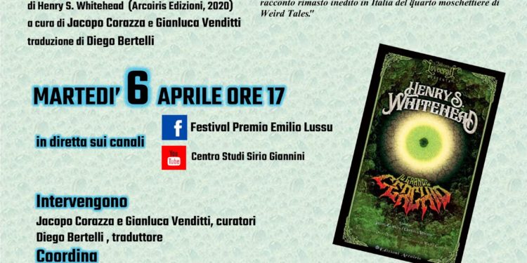 Il 6 aprile al Festival Premio Emilio Lussu “Il grande cerchio” di Whitehead: un inedito per l’Italia della Arcoiris Edizioni