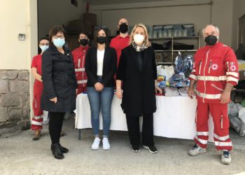 Cagliari: Viviana Lantini e Antonella Scattò visitano la Croce Rossa Italiana