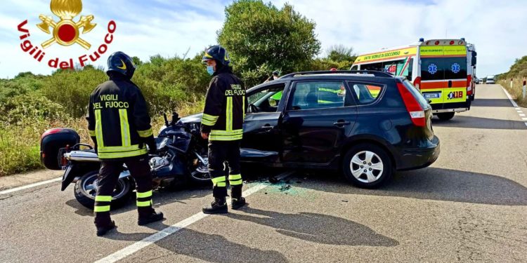 Incidente stradale sulla Olbia-Porto Cervo, sul posto i vigili del fuoco