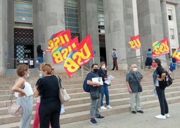 Si è tenuto stamane, davanti al Tribunale di Cagliari, il presidio organizzato dall’Unione Sindacale di Base – USB