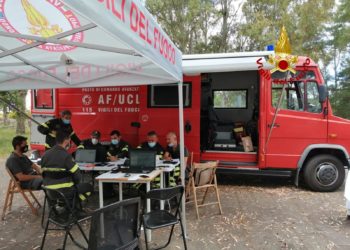 Scano Montiferro: addestramento dei vigili del fuoco per l’antincendio