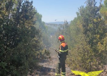 Incendio nelle campagne di San Basilio, in azione il Corpo forestale con quattro elicotteri, richiesto un Canadair