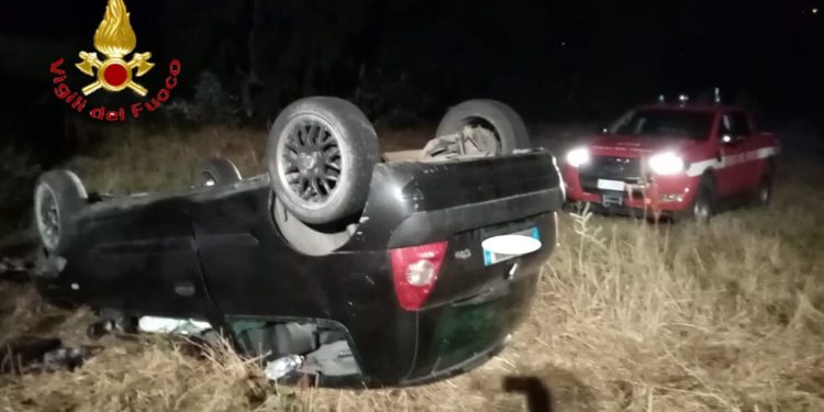 Incidente stradale durante la notte scorsa in località “Ulestri”, ad Ilbono