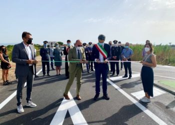 E’ stata inaugurata la rotatoria provvisoria nell’incrocio tra Cabras e Torregrande