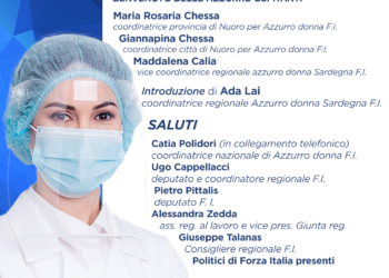 Sabato 26 giugno, a Nuoro, si terrà l’incontro regionale di Azzurro Donna Sardegna Forza Italia sulla Sanità regionale