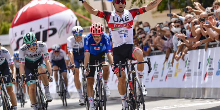 Diego Ulissi s’è imposto nella prima tappa della Settimana ciclistica italiana – sulle Strade della Sardegna