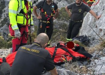 Urzulei: 55enne cade in località Teletotes, lo salvano i vigili del fuoco